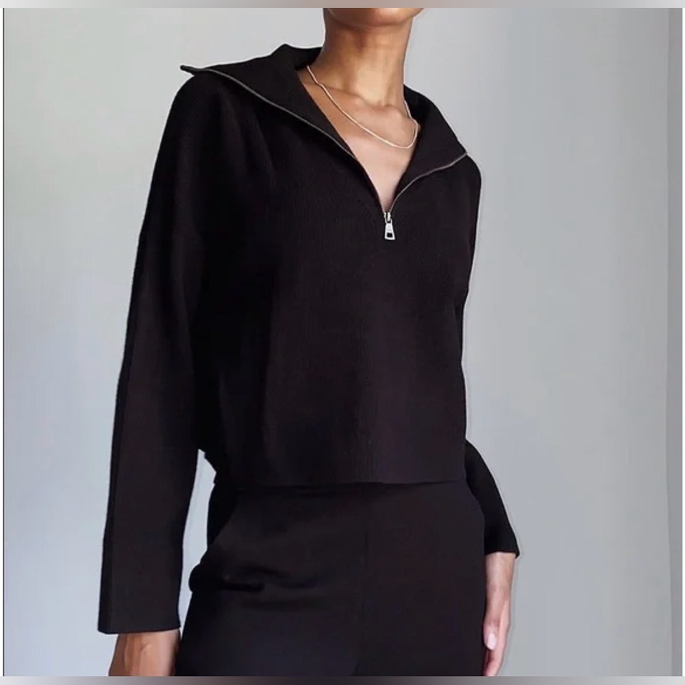 Aritzia The Group by Babaton Rodin Long Sleeve Black Sweater